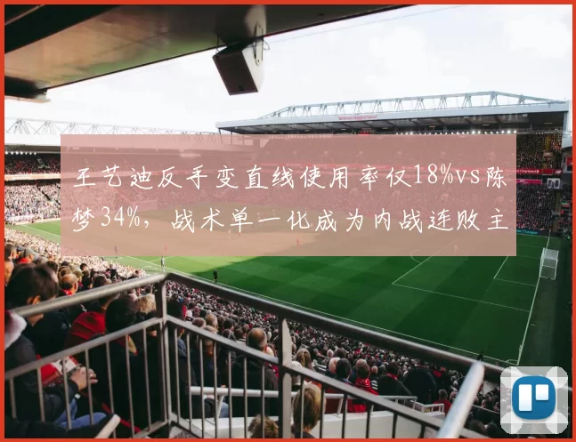 王艺迪反手变直线使用率仅18%vs陈梦34%，战术单一化成为内战连败主因